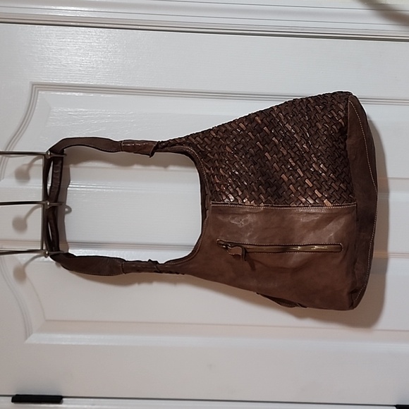 Langellotti Handbags - Langellotti leather hobo style purse LOTS of pockets